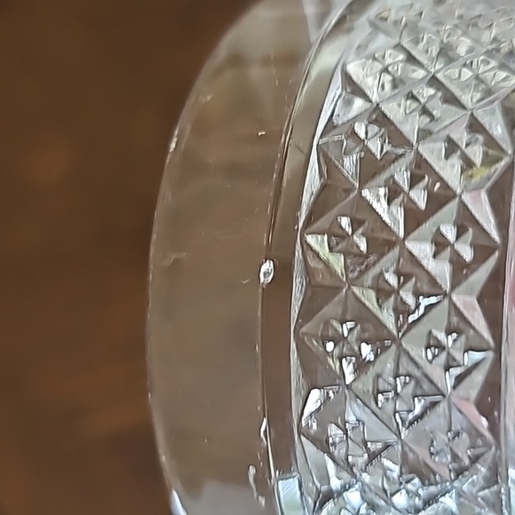 Imperial Glass Cape Cod Clear Wine Goblets w/ Wafer Stems, S/2 - Picture 6 of 7